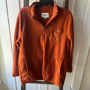 Goodfellow & Co Vibrant Orange Fleece Pullover